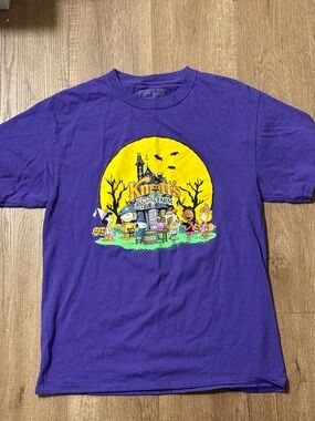 Peanuts Knott's Spooky Farm Purple Graphic T‑Shirt